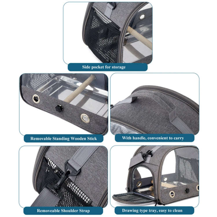 33x26x24cm Portable Foldable Birdcage Oxford Cloth Hamster Rabbit Squirrel Pet Outing Bag