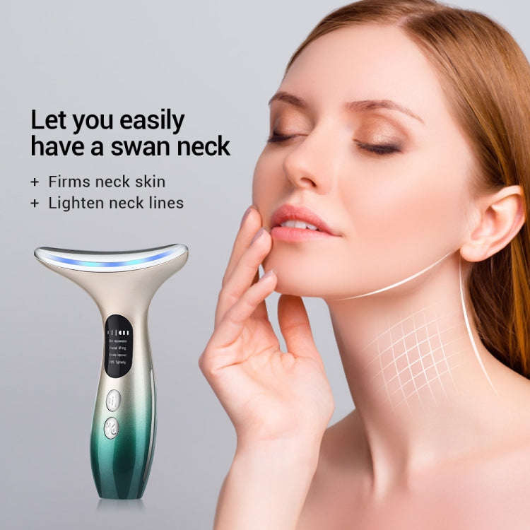 HY38 EMS Micro-Current Constant Temperature Neck Beauty Instrument Facial Introduction Device(Black)