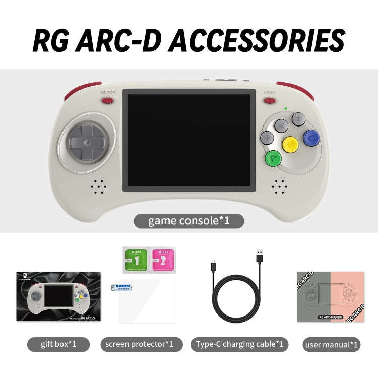 ANBERNIC RG ARC-D Handheld Game Console 4-Inch IPS Screen Linux / Android 11 System Portable Vide...