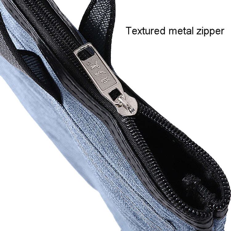 BeiDuoMei Thickened Oxford Cloth Briefcase Portable File Bag A4 Storage File Package(Blue)