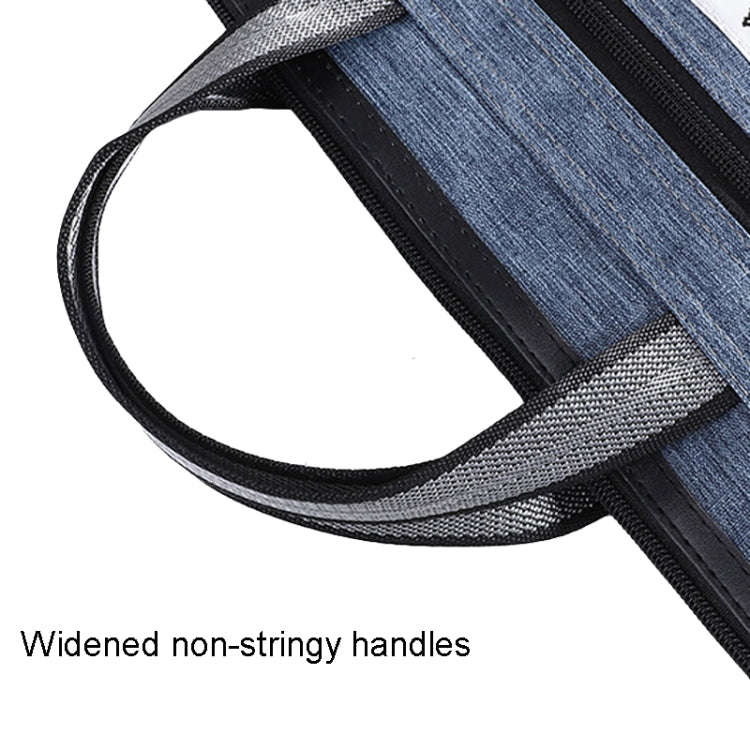 BeiDuoMei Thickened Oxford Cloth Briefcase Portable File Bag A4 Storage File Package(Grey)