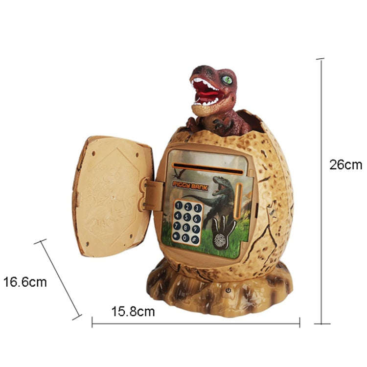 16.6 x 15.8 x 26cm Fingerprint Dinosaur Egg Password Money Bank Kids Toys Gifts Tyrannosaurus Rex...