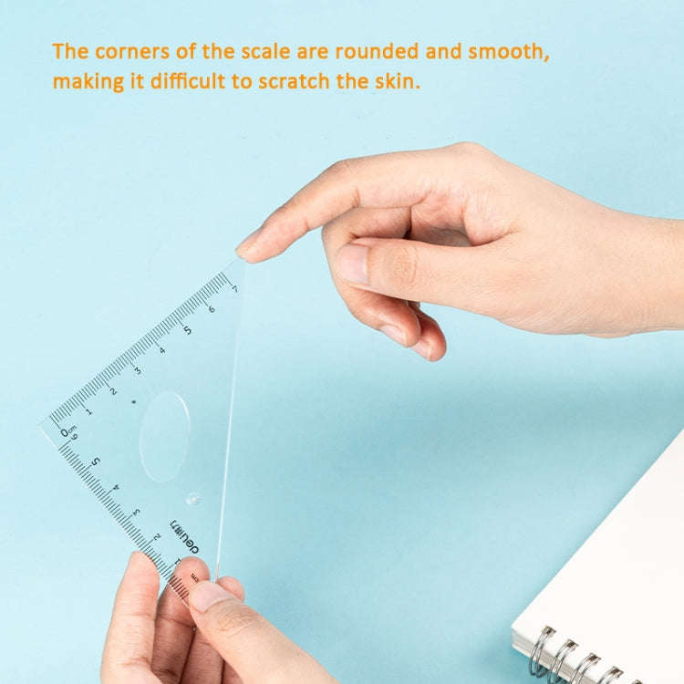 Deli  4-in-1 Ruler Set for Students Ruler Stationery Set, Model: 79529