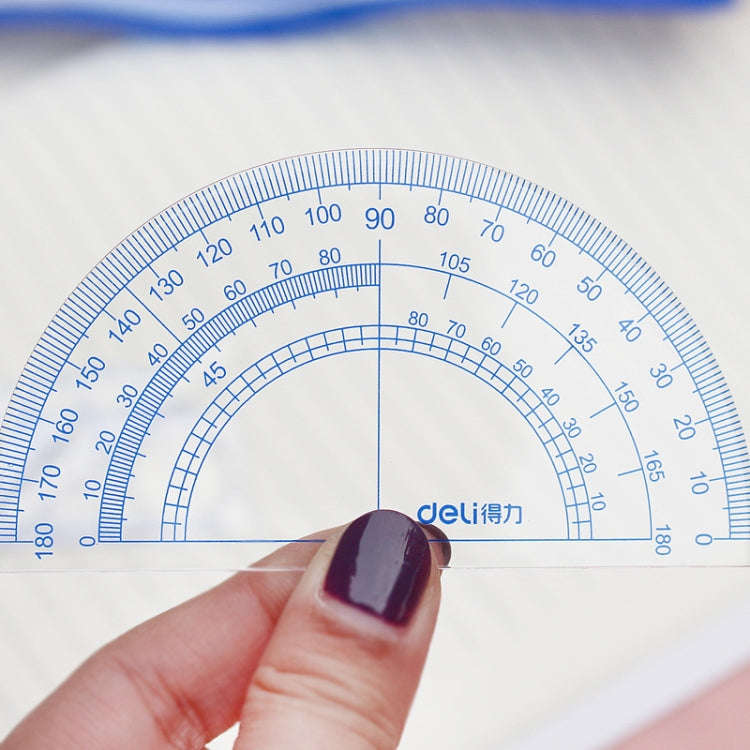 Deli  4-in-1 Ruler Set for Students Ruler Stationery Set, Model: 9597