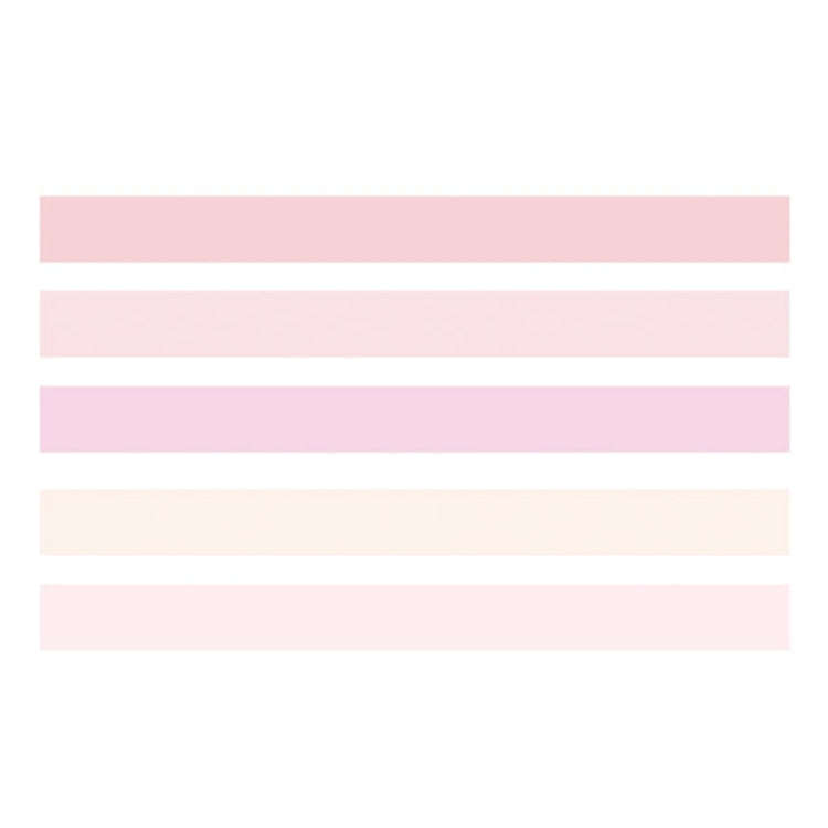 5rolls /Box 3m Washi DIY Decoration Handbook Tape Set, Color: Girly Pink