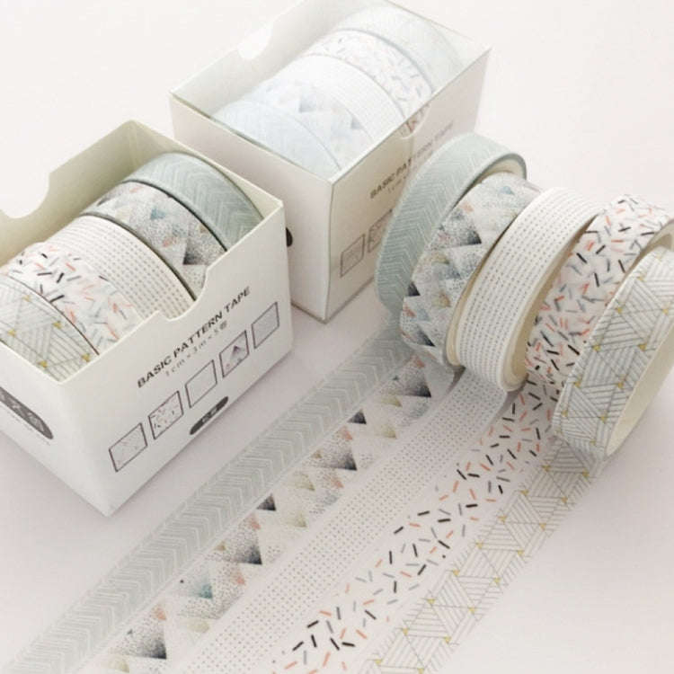 5rolls /Box 3m Washi DIY Decoration Handbook Tape Set, Color: Pine
