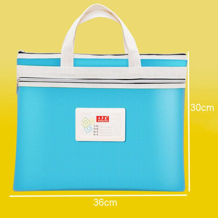 BeiDuoMei Student File Bag A4 Double Layer Classified Storage Exam Paper Data Bag(Rose Red)