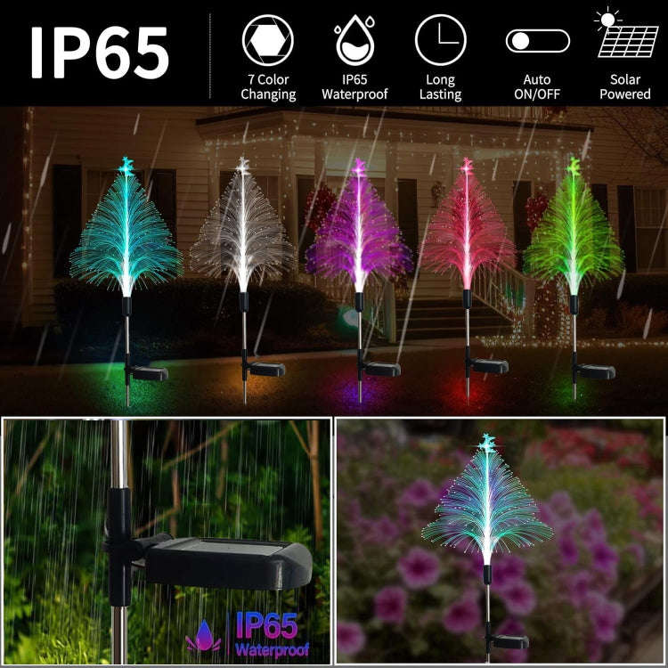 Star Moon Transparent Christmas Tree Solar Light Outdoor Atmosphere Lighting Outdoor Waterproof G...