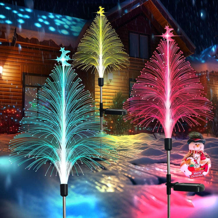 Star Moon Transparent Christmas Tree Solar Light Outdoor Atmosphere Lighting Outdoor Waterproof G...