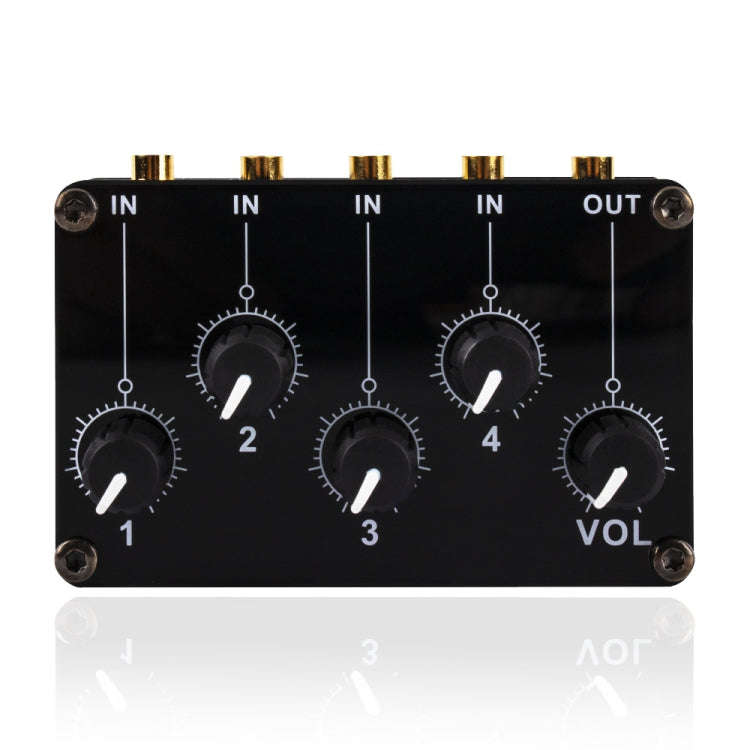 Portable 4-Way Stereo Line Passive Mixer Console(TX400)