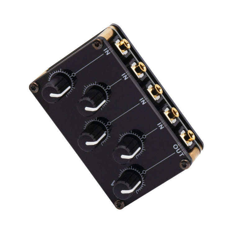 Portable 4-Way Stereo Line Passive Mixer Console(TX400)