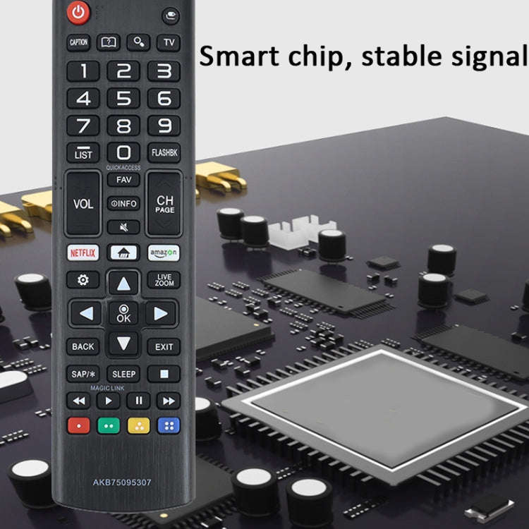 For LG LED LCD TV AKB75095307 433MHz Smart Remote Control(Black)