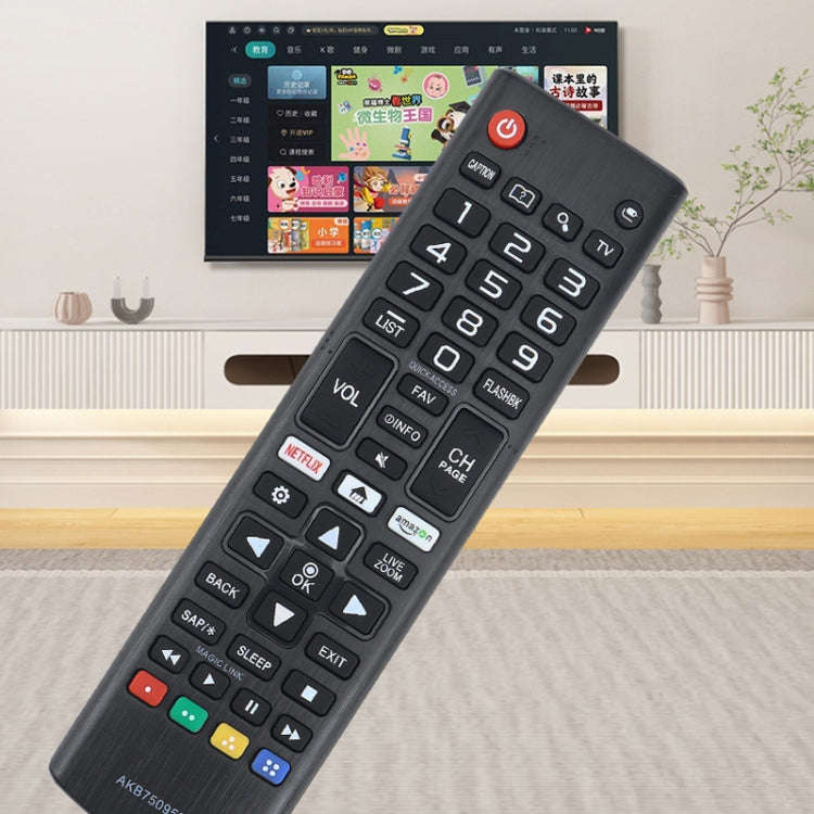For LG LED LCD TV AKB75095307 433MHz Smart Remote Control(Black)