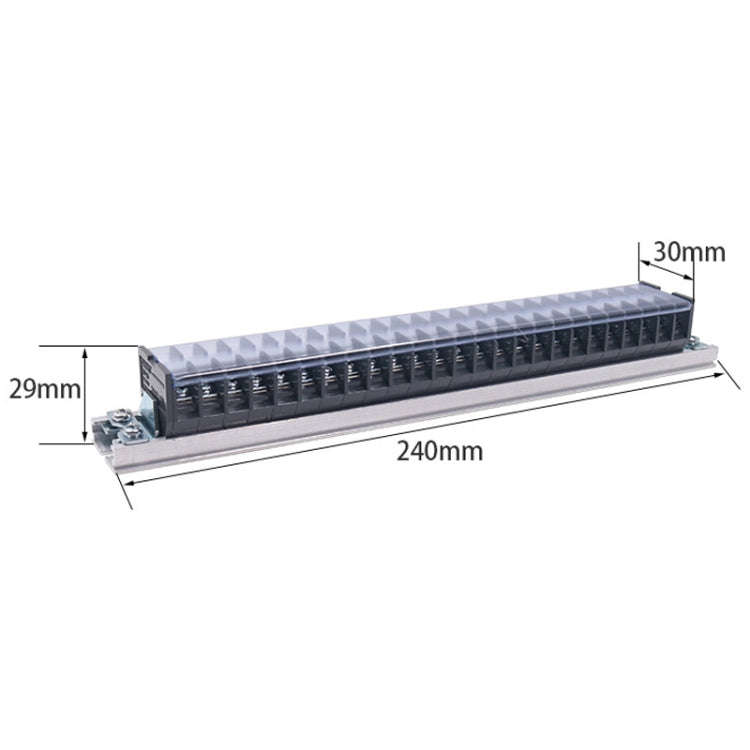 CHINT TD-1525 Terminal Block Rail Type Wiring Block Paralleling Wires Wire Connector