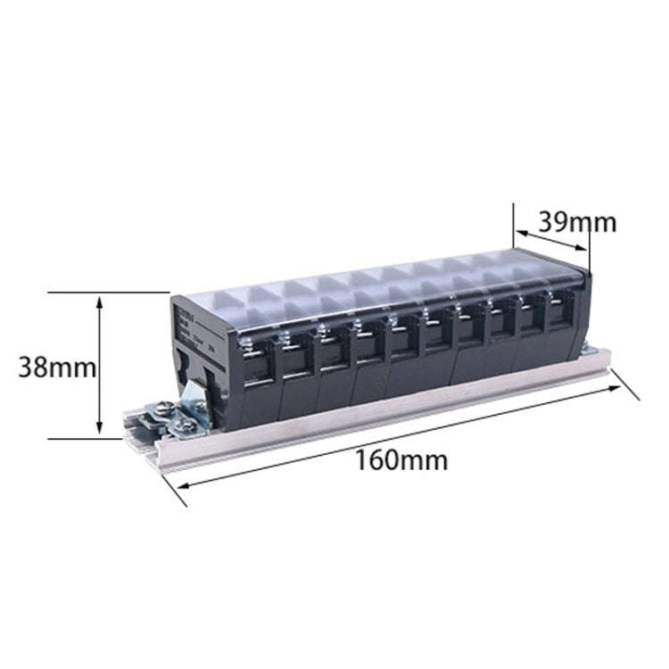 CHINT TD-2010 Terminal Block Rail Type Wiring Block Paralleling Wires Wire Connector