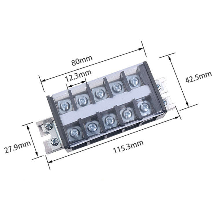 CHINT TD-305 Terminal Block Rail Type Wiring Block Paralleling Wires Wire Connector
