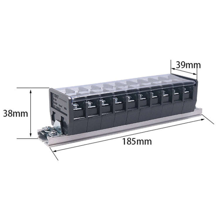 CHINT TD-3010 Terminal Block Rail Type Wiring Block Paralleling Wires Wire Connector