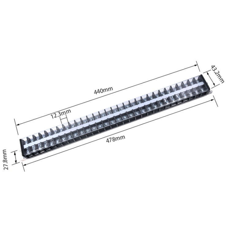 CHINT TD-3030 Terminal Block Rail Type Wiring Block Paralleling Wires Wire Connector