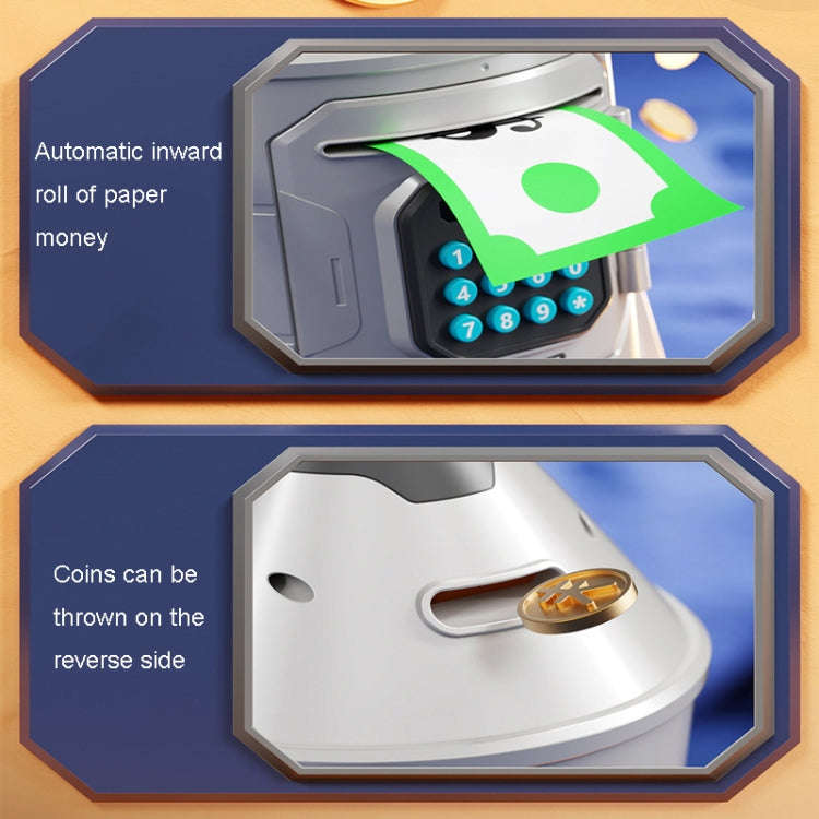 16.6 x 15.3 x 23.3cm Childrens Astronaut Code Money Bank Cartoon Space Rocket Money Box Toys(Lake...