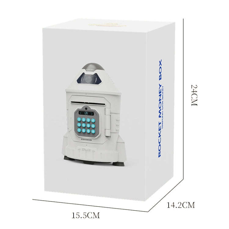 16.6 x 15.3 x 23.3cm Childrens Astronaut Code Money Bank Cartoon Space Rocket Money Box Toys(Lake...