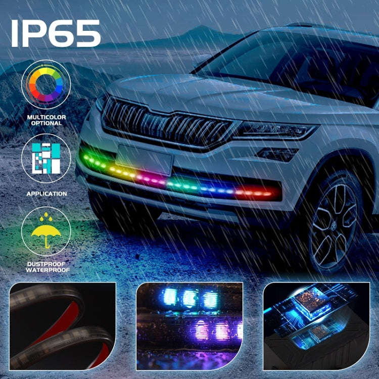 Car Phantom Daytime Running Lights LED Streamer Warning Turning Lights, Length: A15-150cm APP Model