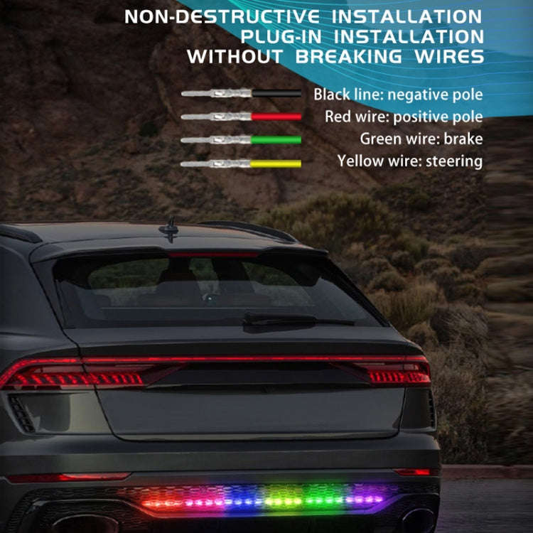 Car Phantom Daytime Running Lights LED Streamer Warning Turning Lights, Length: A15-150cm APP Model