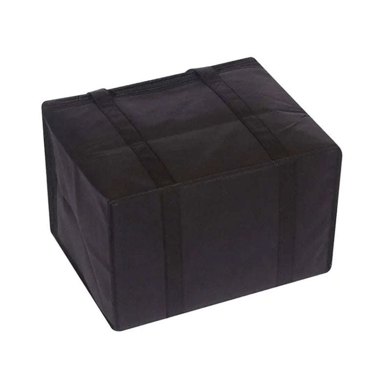41x26x33cm Non-Woven Bento Aluminum Foil Thermal Bag Takeaway Lunch Bag With Bottom Plate(Red Black)