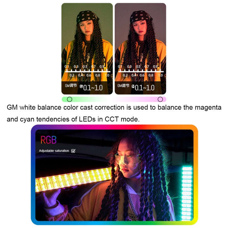 YONGNUO YN360IV 480 LEDs RGB APP Controlled Photography Fill Light, Spec: Standard+Adapter
