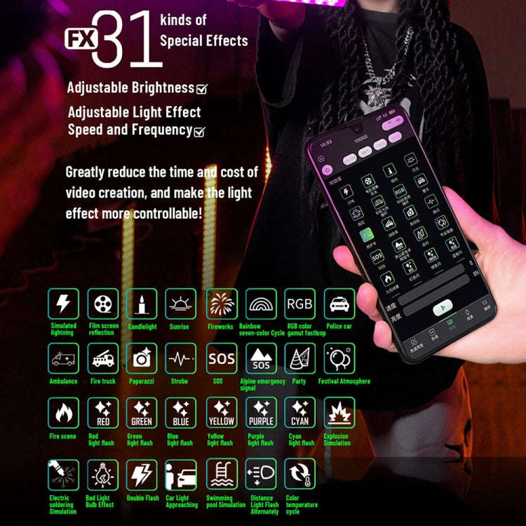 YONGNUO YN360IV 480 LEDs RGB APP Controlled Photography Fill Light, Spec: Standard+Adapter