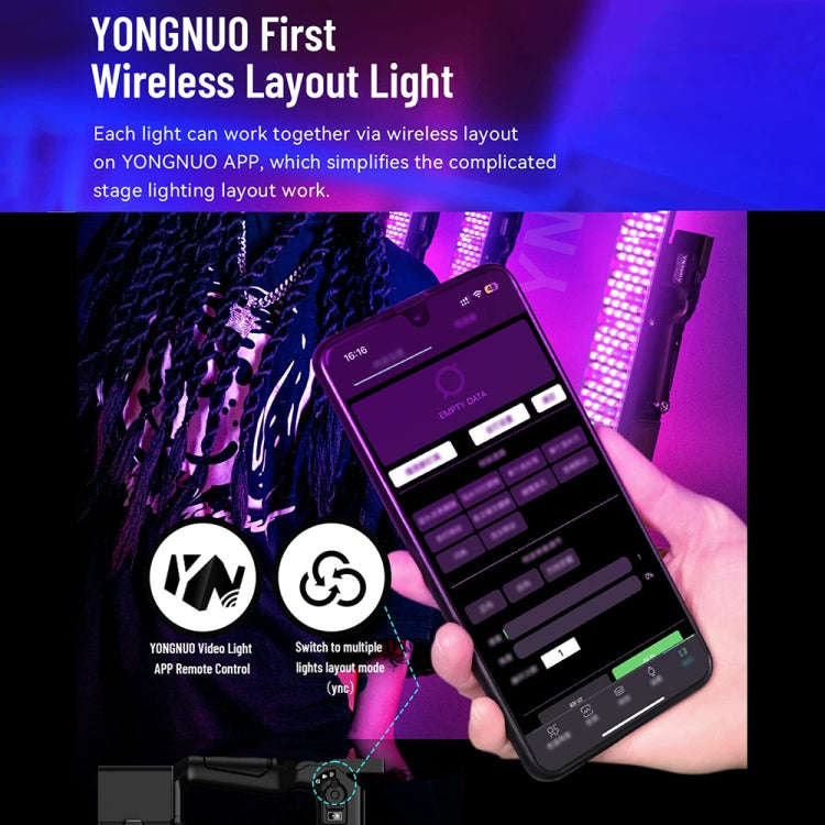 YONGNUO YN360IV 480 LEDs RGB APP Controlled Photography Fill Light, Spec: Standard+Adapter