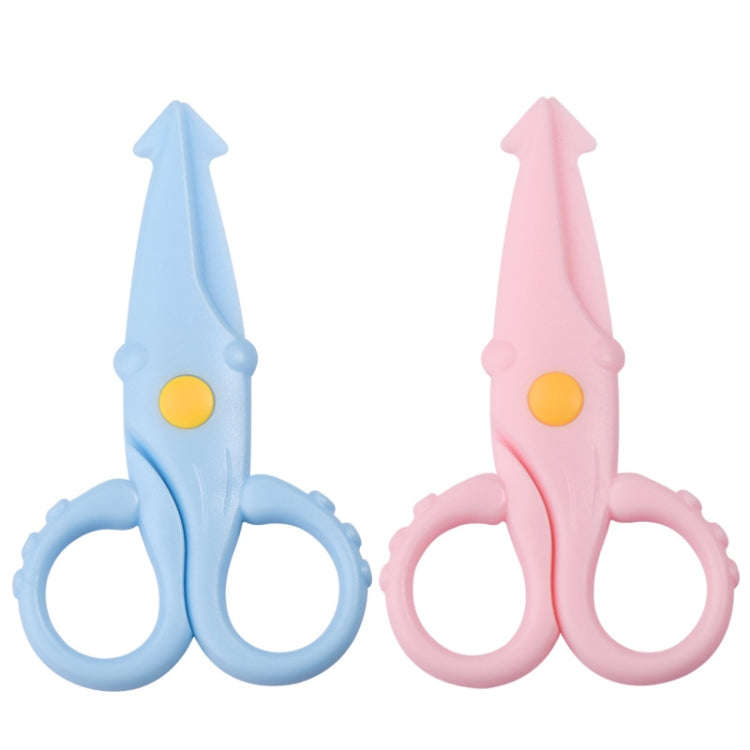 10pcs Cute Squid Mini Plastic Scissors Children Handmade Paper Cutting Tools(Pink)