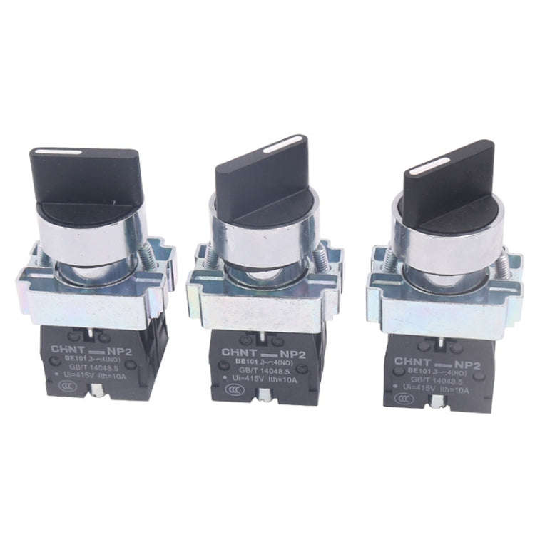 CHINT NP2-BD33 3 Gear Self-locking 2NO Power Transfer Switch Short Handle Master Knob 22mm