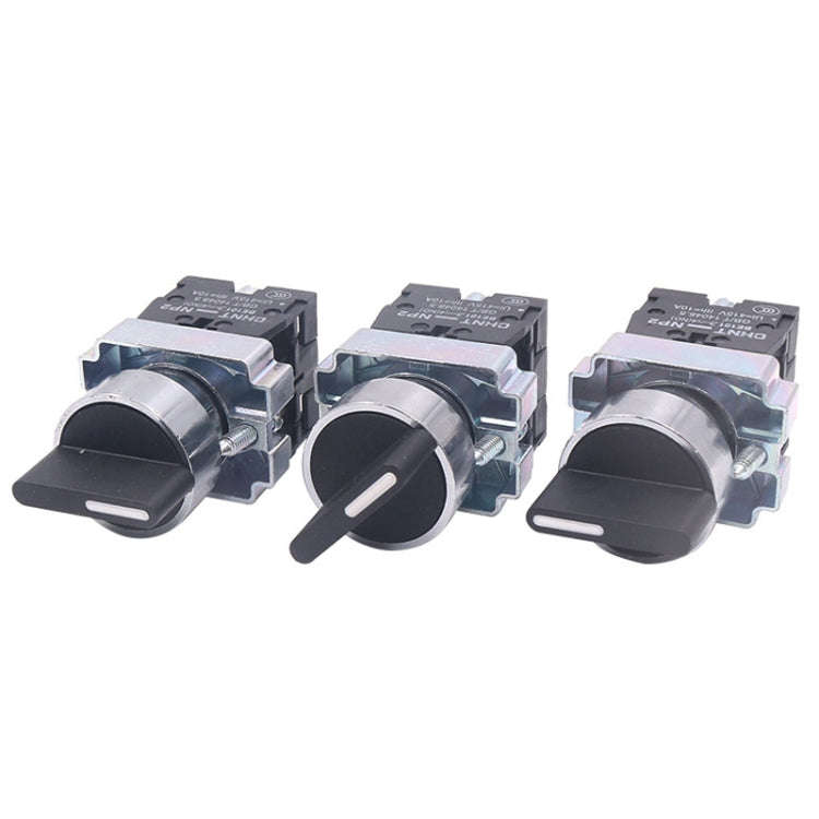 CHINT NP2-BD53 3 Gear Self-resetting 2NO Power Transfer Switch Short Handle Master Knob 22mm