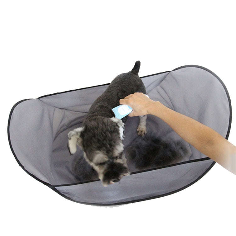 Pet Shaving Bibs Prevent Pet Hair From Falling To Ground(Light Gray)
