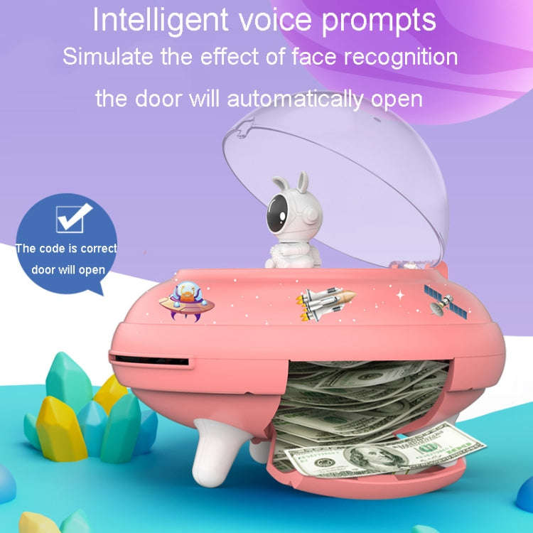 19.6 x 13.7 x 19.6cm UFO Flying Saucer Money Bank Toys Childrens Astronaut Intelligent Simulation...
