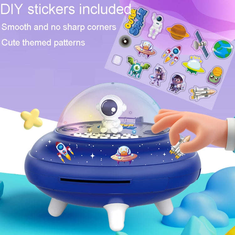 19.6 x 13.7 x 19.6cm UFO Flying Saucer Money Bank Toys Childrens Astronaut Intelligent Simulation...