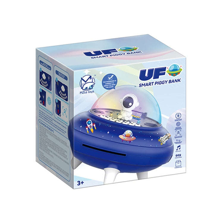 19.6 x 13.7 x 19.6cm UFO Flying Saucer Money Bank Toys Childrens Astronaut Intelligent Simulation...