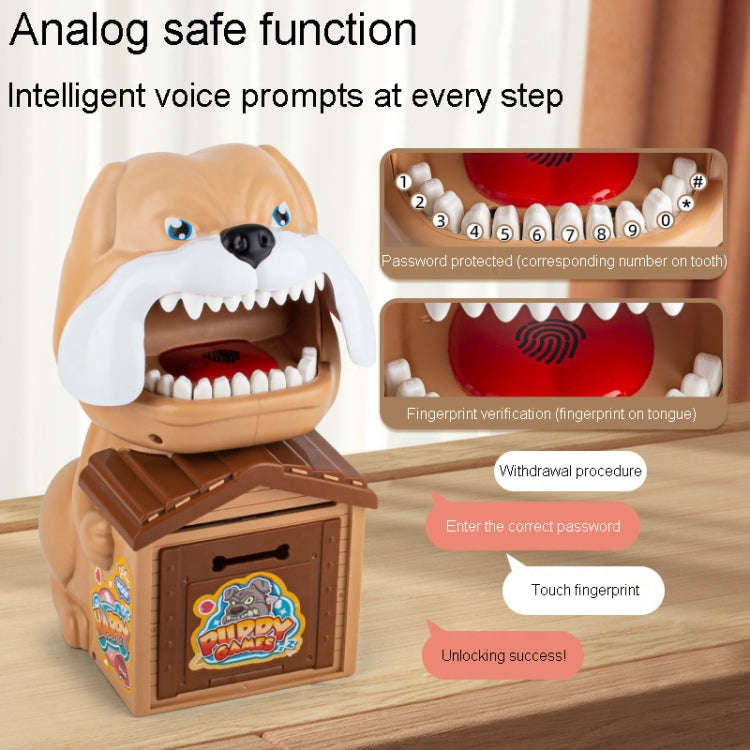 15 x 16 x 23cm Childrens Cute Puppy Coin Saving Bank Automatic Rolling Money Jar Deposit Machine ...