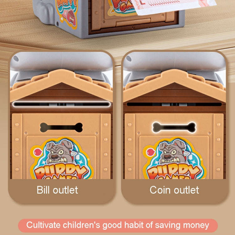 15 x 16 x 23cm Childrens Cute Puppy Coin Saving Bank Automatic Rolling Money Jar Deposit Machine ...