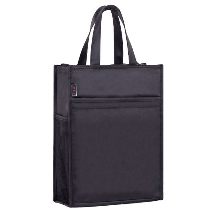 BeiDuoMei Portable File Bag A4 Waterproof Zipper Folder Can Put Water Cup Storage Bag(3 Layers Bl...