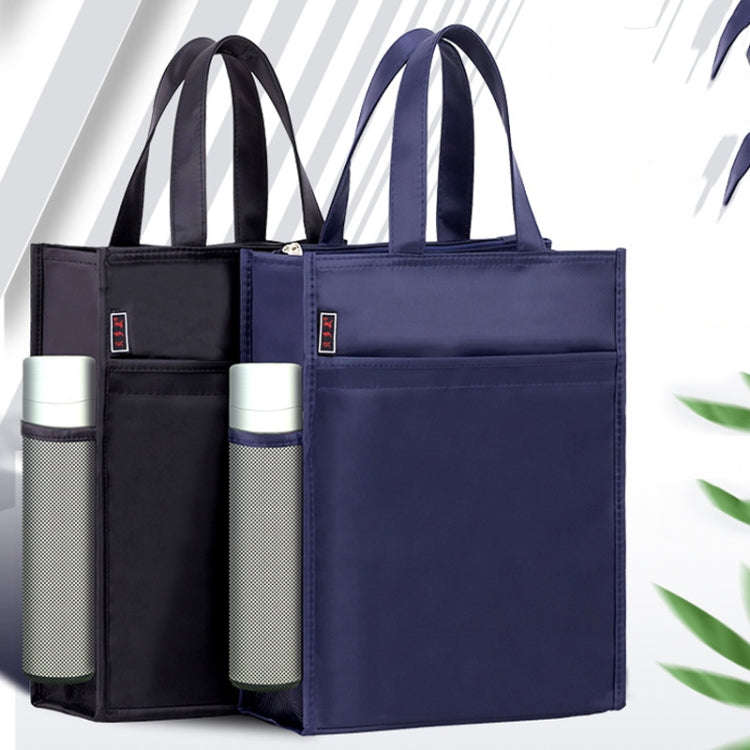 BeiDuoMei Portable File Bag A4 Waterproof Zipper Folder Can Put Water Cup Storage Bag(3 Layers Ro...