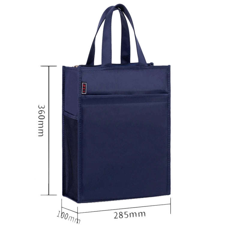 BeiDuoMei Portable File Bag A4 Waterproof Zipper Folder Can Put Water Cup Storage Bag(3 Layers Da...