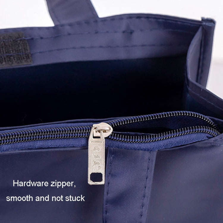 BeiDuoMei Portable File Bag A4 Waterproof Zipper Folder Can Put Water Cup Storage Bag(3 Layers Da...