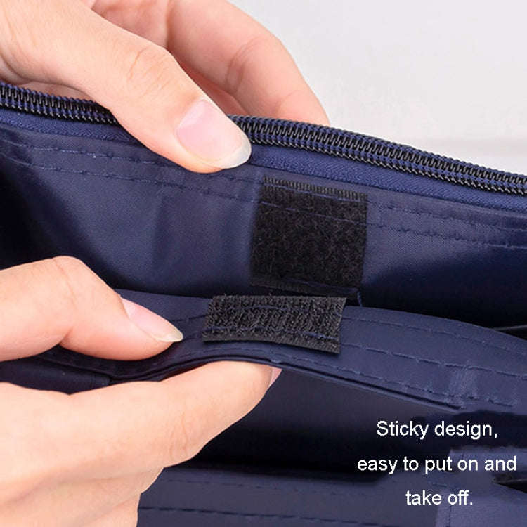 BeiDuoMei Portable File Bag A4 Waterproof Zipper Folder Can Put Water Cup Storage Bag(3 Layers Da...