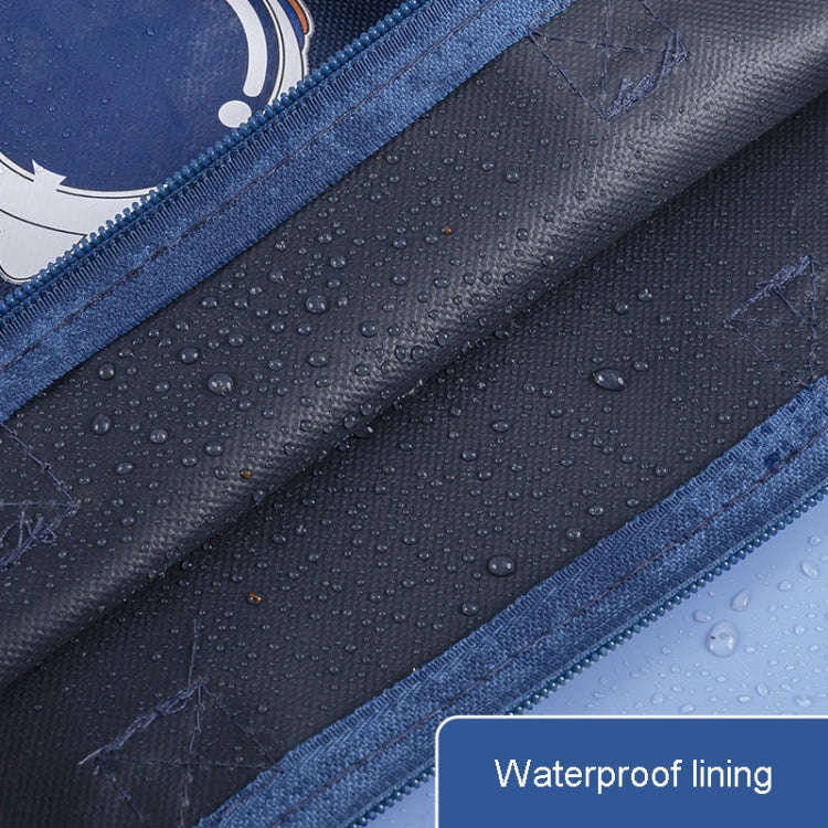 Student Tote Handle Book Bag Canvas Waterproof Data Storage Bag(Interstellar Travel)