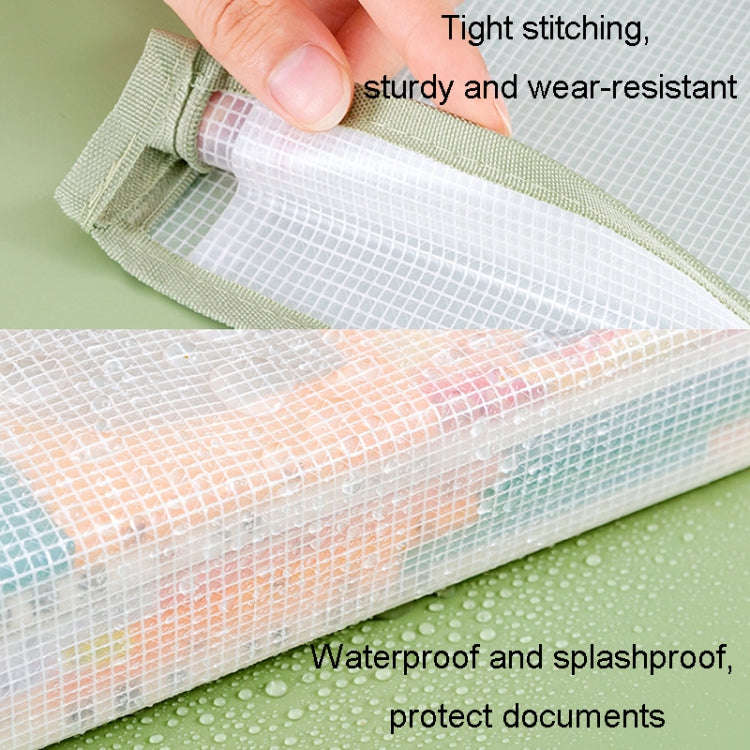YAOJIE Student Subject Classification Storage Bag EVA 3D Thicken A4 Exam Special File Bags(Gray)