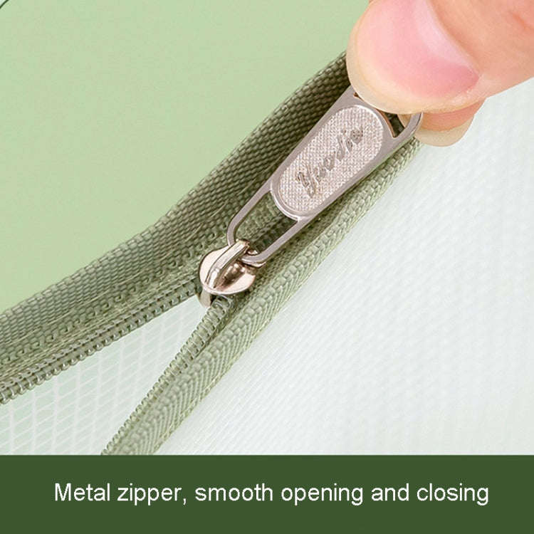 YAOJIE Student Subject Classification Storage Bag EVA 3D Thicken A4 Exam Special File Bags(Gray)