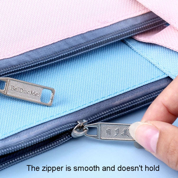 BeiDuoMei Student A3 Art Drawing Handbag Test Paper File Storage Bag, Style: Simple Model Blue