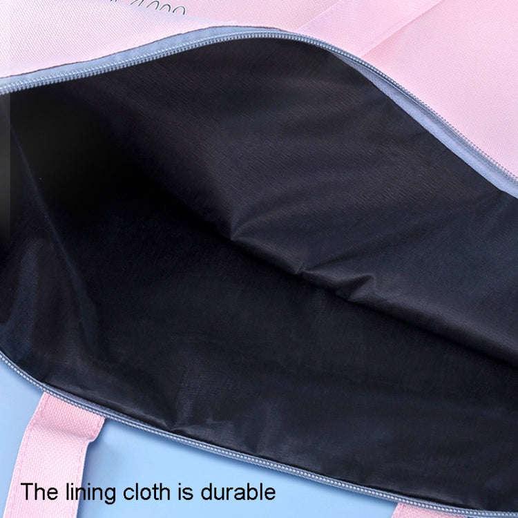 BeiDuoMei Student A3 Art Drawing Handbag Test Paper File Storage Bag, Style: Simple Model Pink