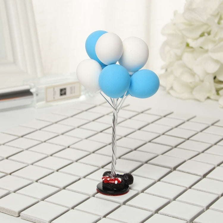 Car Ornaments Confession Balloons Cute Decorative Supplies, Color: Blue White